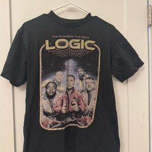 VINTAGE Logic Black Graphic T-Shirt